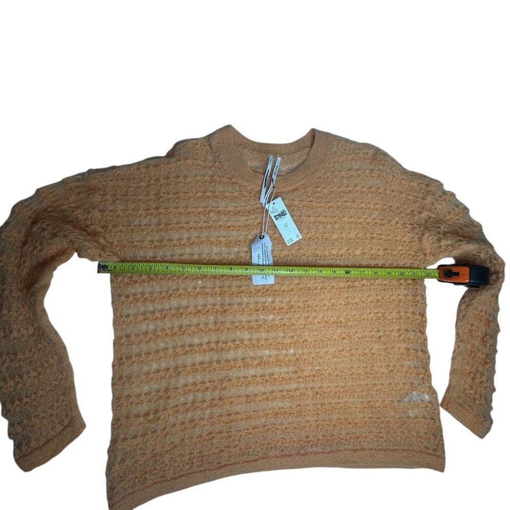 NWT Anthropologie Pilcro Open Stitch Pullover Fuzzy Sweater xs - Picture 10 of 13